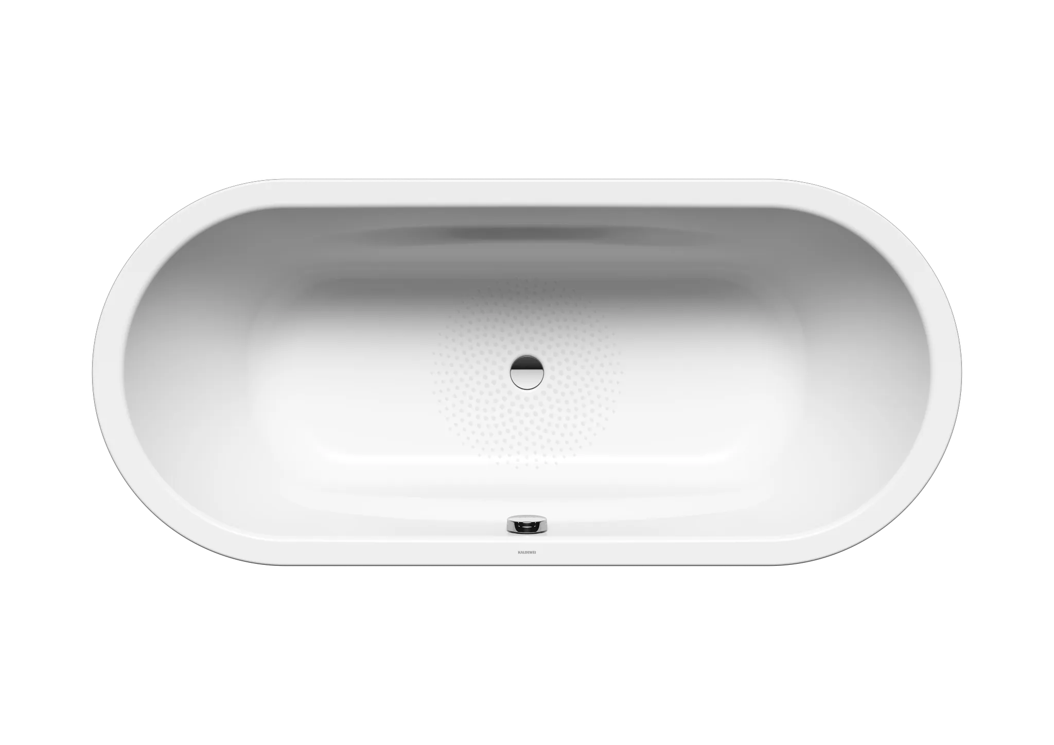 Kaldewei Badewanne „Vaio Duo Oval“ oval 180 × 80 cm, ohne Grifflochbohrungen in alpinweiß