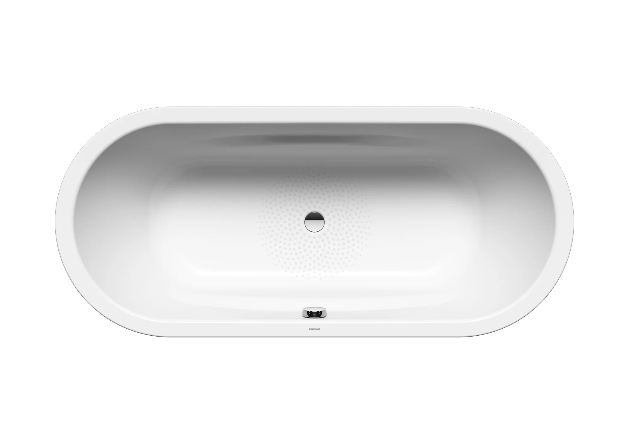Kaldewei VAIO DUO OVAL Badewanne, alpinweiß, Perl-Effekt, Antislip, 1800x800 mm
