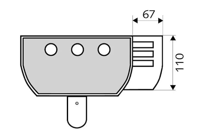 Ablageschale Duschpaneel LINUS, Aluminium eloxiert Ablageschale Duschpaneel LINUS, Aluminium eloxiert