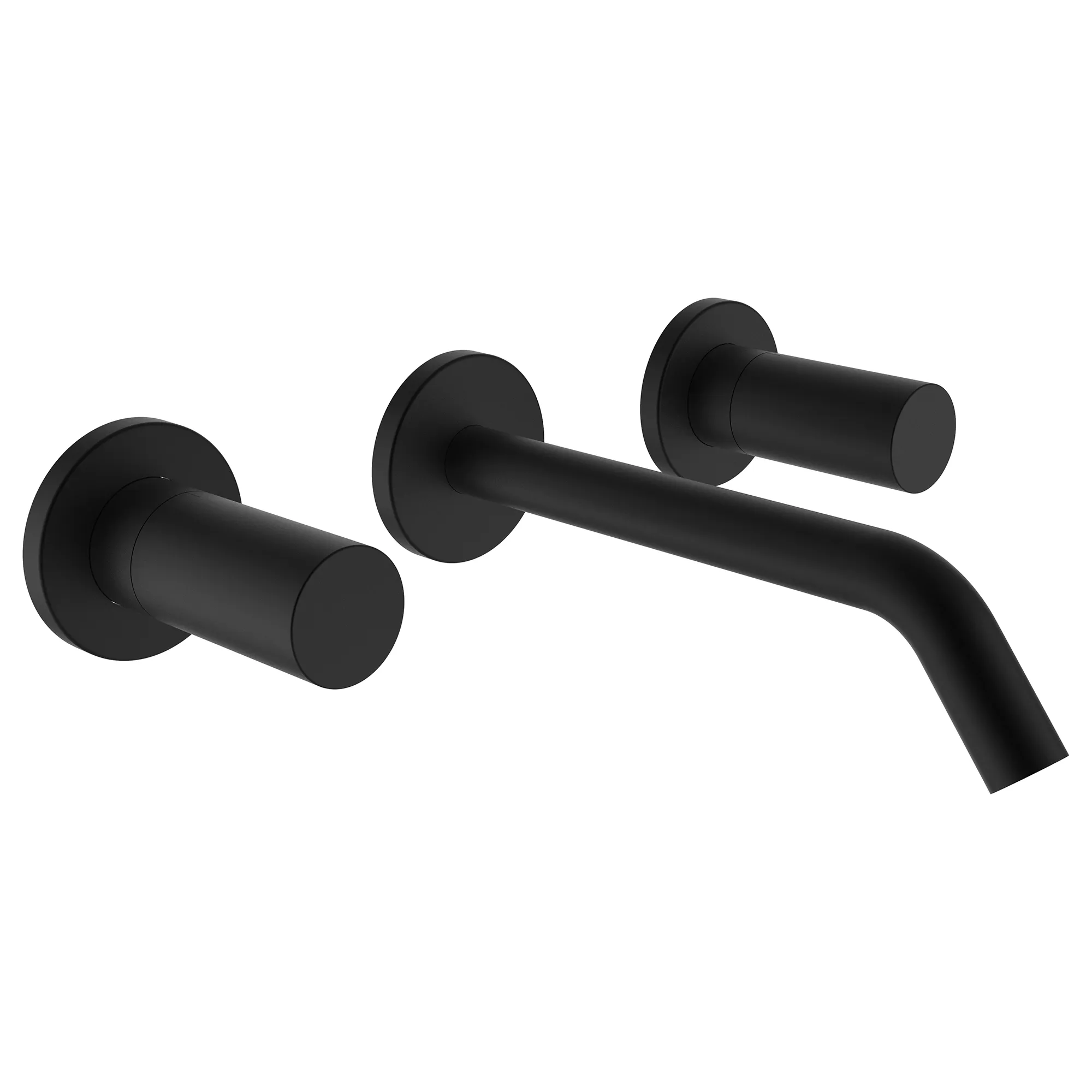 Laufen 3-Loch Waschtischmischer Unterputz KARTELL Laufen Festauslauf Ausladung 175 mm PVD Titanschwarz matt Farbe: Titanschwarz matt (PVD)