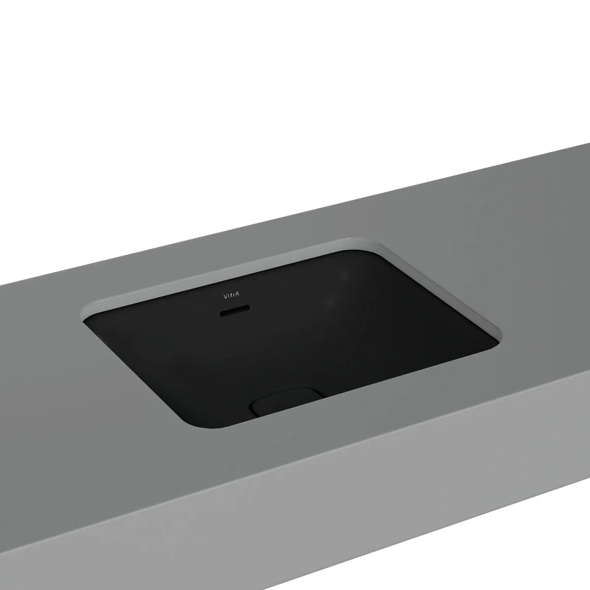 VitrA New Metropole Unterbauwaschtisch rechteckig 50 x 40 cm Schwarz Matt