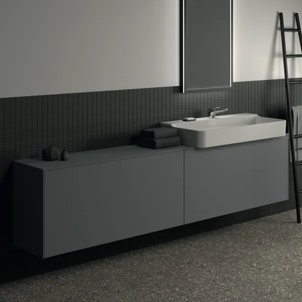 Ideal Standard Waschtischunterschrank Conca, 2 Auszüge, anthrazit