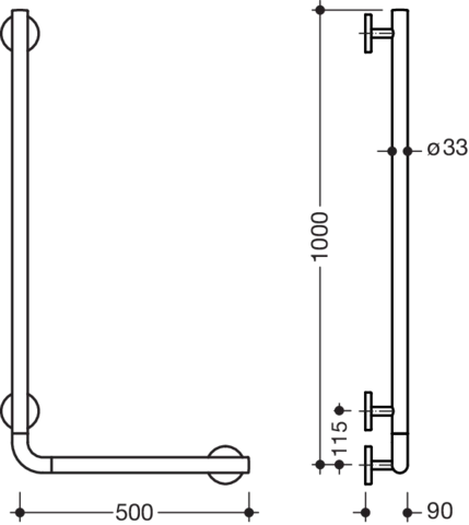 HEWI Haltegriff „System 800K“