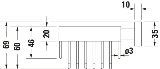 Duravit Seifenkorb „Karree“, Befestigung sichtbar 12 × 6,5 × 14 cm Duravit Seifenkorb „Karree“, Befestigung sichtbar 12 × 6,5 × 14 cm
