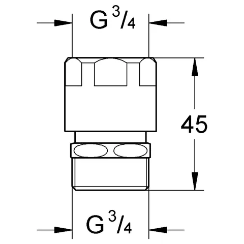 Rohrbelüfter 41239, DN 20, Bauform Typ HB, senkrechte Montage, zur Eigensicherung gegen Rückfließen, chrom Rohrbelüfter 41239, DN 20, Bauform Typ HB, senkrechte Montage, zur Eigensicherung gegen Rückfließen, chrom