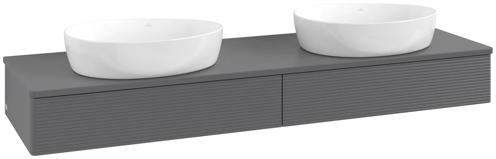 Villeroy & Boch Antao Waschbeckenunterschrank K17_5 1600x190x500mm anthrazit