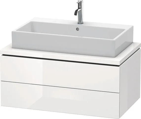 Duravit Waschtischunterschrank wandhängend „L-Cube“ 92 × 40 × 54,7 cm Weiß Hochglanz Duravit Waschtischunterschrank wandhängend „L-Cube“ 92 × 40 × 54,7 cm Weiß Hochglanz