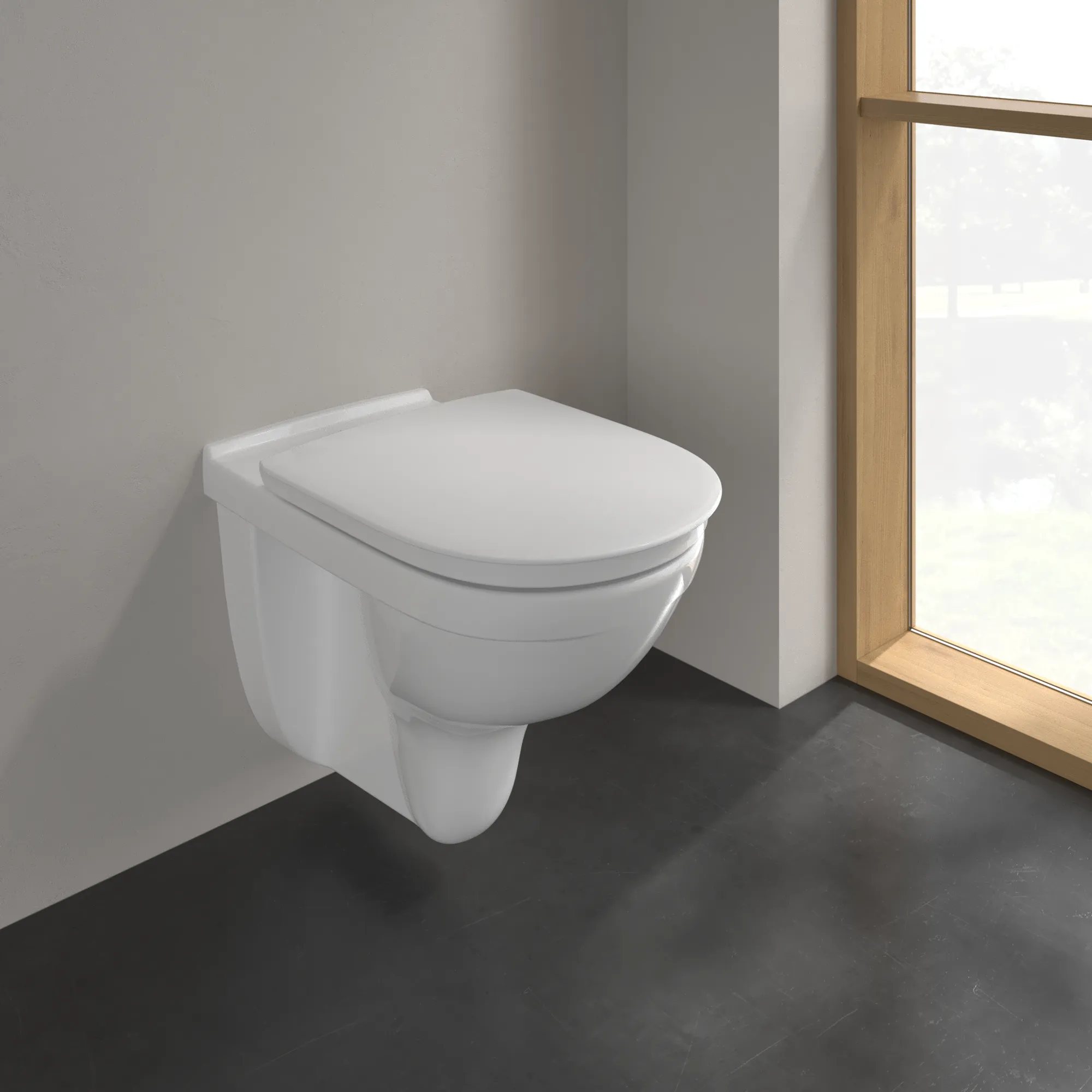 Wand-Tiefspül-WC DirectFlush „ViCare“ 36 × 46 × 59,5 cm ohne Spülrand