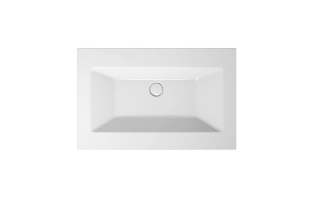 Wandwaschtisch „BetteLoft Ornament“, ohne Überlauf, ohne Hahnlochbohrung 81,5 × 51 cm in Snow Wandwaschtisch „BetteLoft Ornament“, ohne Überlauf, ohne Hahnlochbohrung 81,5 × 51 cm in Snow
