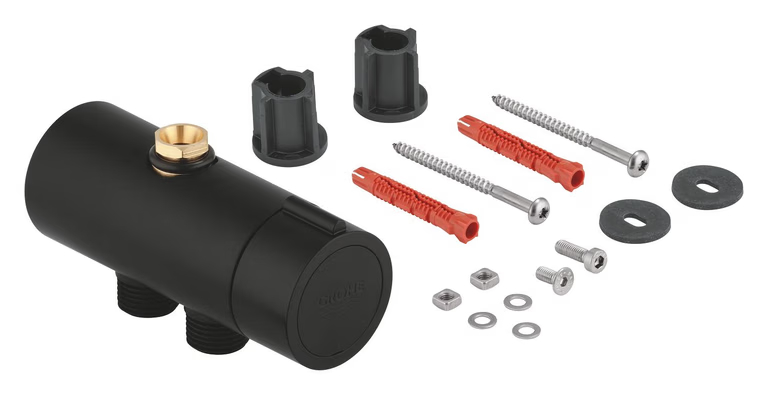 Grohe Umstellung Matt Black für Flex Duschsysteme mit Umstellung für die Wandmontage, Abverkauf Sonderangebot
