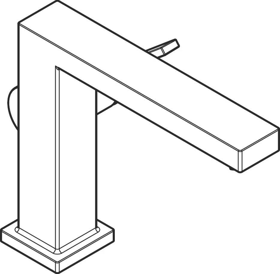 Hansgrohe Tecturis E Einhebel-Waschtischmischer 110 Fine CoolStart EcoSmart+ Chrom, Ausladung 155 mm, Auslaufhöhe 133 mm