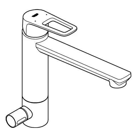 Einhand-Spültischbatterie BauLoop 31713, mittelhoher Auslauf, Einlochmontage, integrierte Vorabsperrung, getrennte innenliegende Wasserwege – kein Kontakt mit Blei oder Nickel, chrom Einhand-Spültischbatterie BauLoop 31713, mittelhoher Auslauf, Einlochmontage, integrierte Vorabsperrung, getrennte innenliegende Wasserwege – kein Kontakt mit Blei oder Nickel, chrom