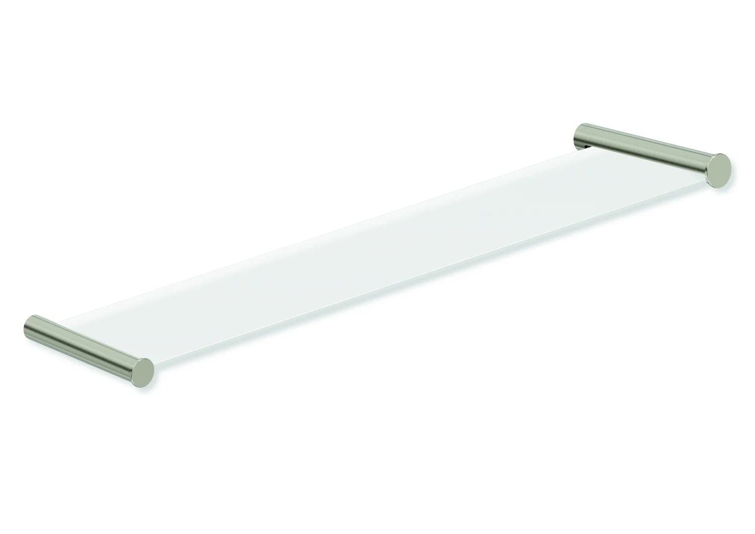 Ablage des Systems 162, Edelstahl, PVD, bestehend aus seitlichen Halteelementen und Ablagefläche aus Glas, 600 mm breit, 122 mm tief, in Farbe CK (Messing glänzend) Ablage des Systems 162, Edelstahl, PVD, bestehend aus seitlichen Halteelementen und Ablagefläche aus Glas, 600 mm breit, 122 mm tief, in Farbe CK (Messing glänzend)