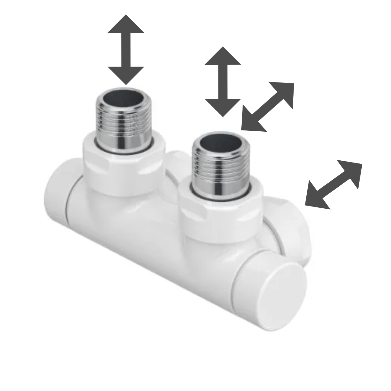 Zehnder Anschlussgarnitur Eckform „Typ T“ Zehnder Anschlussgarnitur Eckform „Typ T“