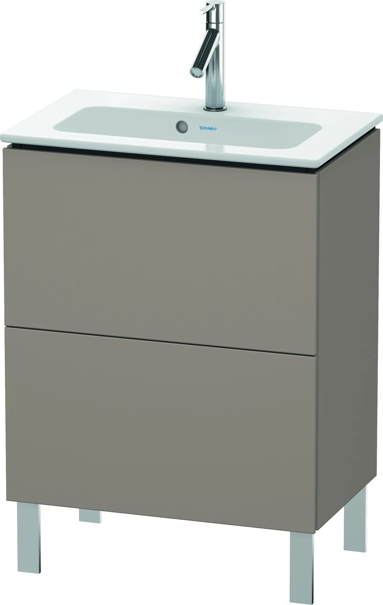 Duravit Waschtischunterschrank bodenstehend „L-Cube“ 62 × 70,4 × 39,1 cm Basalt Matt Duravit Waschtischunterschrank bodenstehend „L-Cube“ 62 × 70,4 × 39,1 cm Basalt Matt