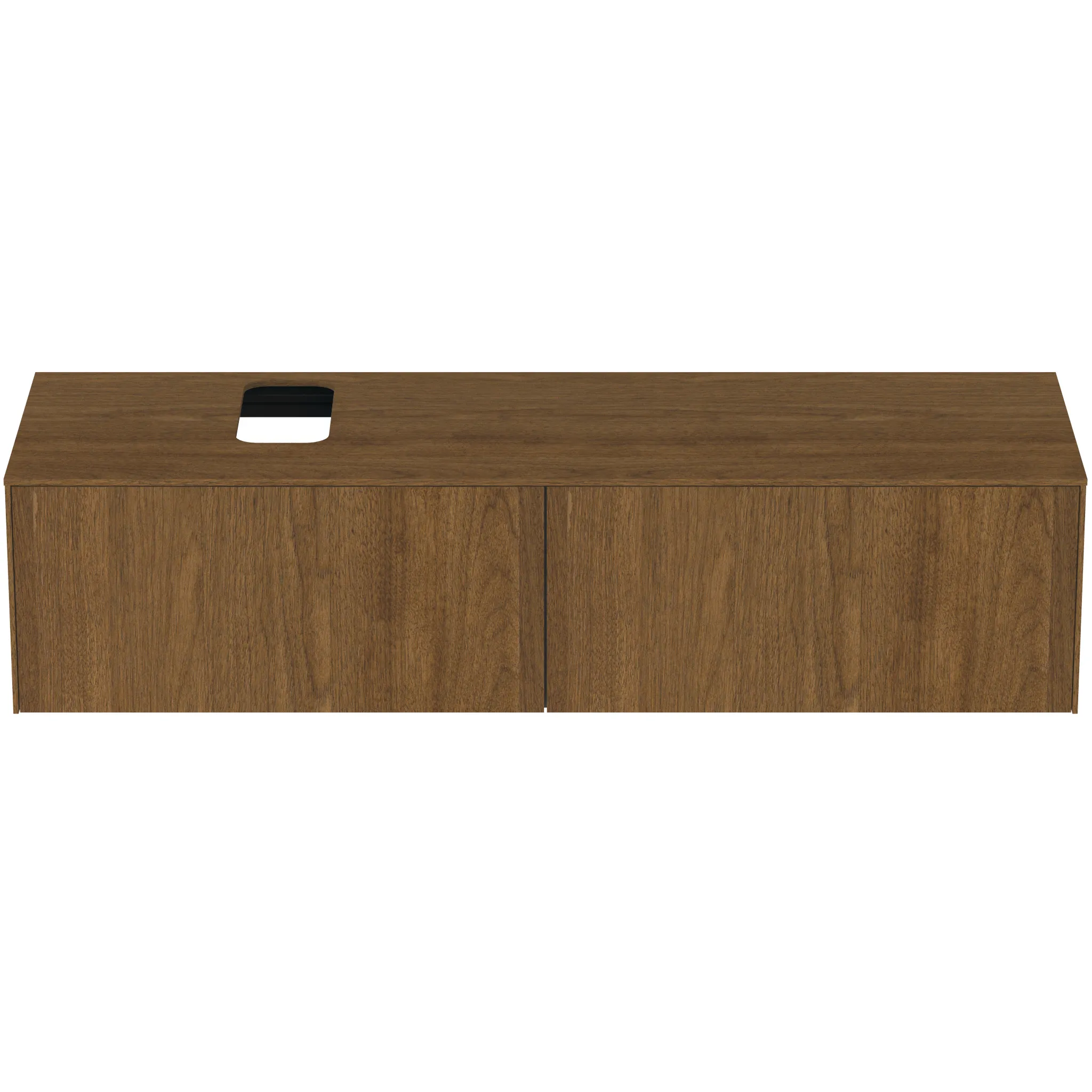 Ideal Standard Waschtischunterschrank „Conca“ 158,7 × 37 × 50,5 cm Walnuss dunkel Furnier