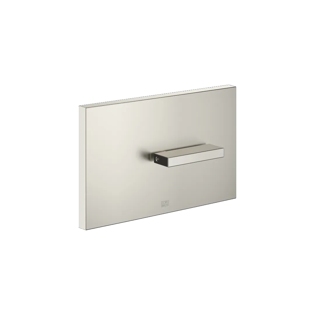 Dornbracht Abdeckplatte für WC-UP-Spülkasten TeCe SERIENNEUTRAL Platin gebürstet 150 x 240 x 15 mm mit Drehbetätigung und Zwei-Mengen-Technik