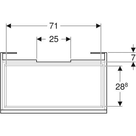 Geberit Waschtischunterschrank „Renova Plan“ 78,2 × 60,6 × 44,6 cm