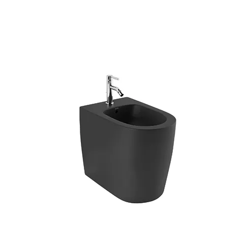 Kludi-RESA R Stand-Tiefspül-Bidet 55 cm, mattschwarz mit verdeckten Befestigungen Kludi-RESA R Stand-Tiefspül-Bidet 55 cm, mattschwarz mit verdeckten Befestigungen