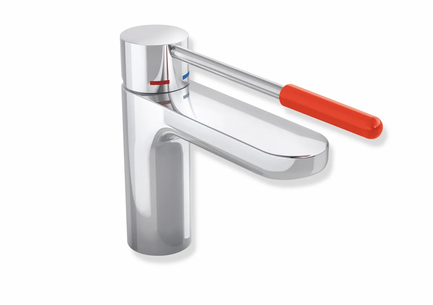 Einhand-Waschtischarmatur „System-Armaturen“ 19,9 cm in Koralle Einhand-Waschtischarmatur „System-Armaturen“ 19,9 cm in Koralle