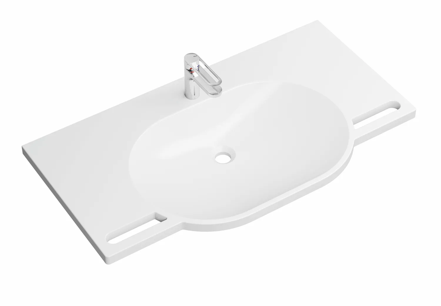 Set-Waschtisch und Armatur 100 × 55 × 11 cm Set-Waschtisch und Armatur 100 × 55 × 11 cm