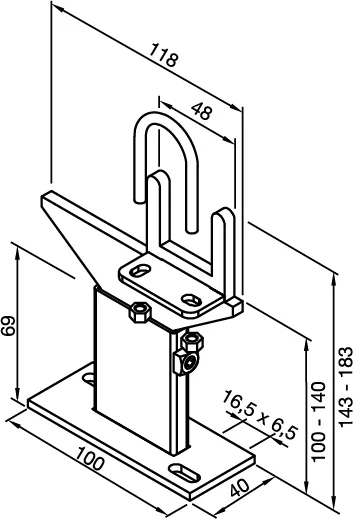 Zubehör Fußkonsole FMORV 14M ZRV211/1, Sonder-Lack Zubehör Fußkonsole FMORV 14M ZRV211/1, Sonder-Lack