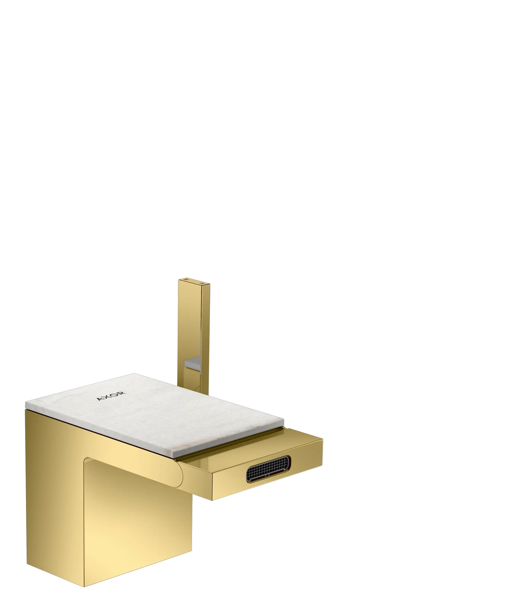 Hansgrohe AXOR MyEdition Mischer Platte 117 mm Marmor Lasa Covelano Vena Oro Hansgrohe AXOR MyEdition Mischer Platte 117 mm Marmor Lasa Covelano Vena Oro