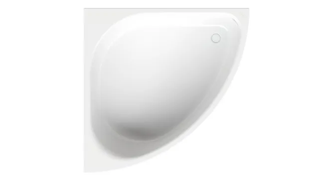 BetteArco Eckbadewanne, glasierter Titan-Stahl, weiß, 1400 x 1400 x 450 mm, 2-Sitzer, Einbau mit Unterbau, Randhöhe 50 mm