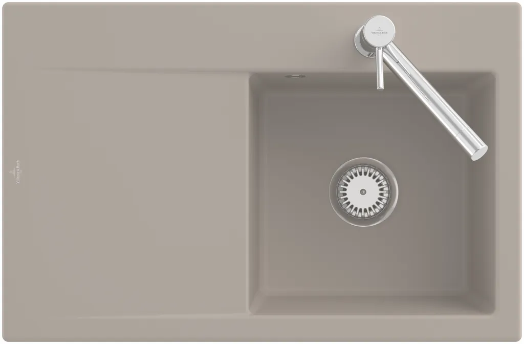Villeroy & Boch Einbau-Küchenspülbecken „Subway Style“ 45 780 × 510 × 220 mm, für Becken links in Pure Black Villeroy & Boch Einbau-Küchenspülbecken „Subway Style“ 45 780 × 510 × 220 mm, für Becken links in Pure Black