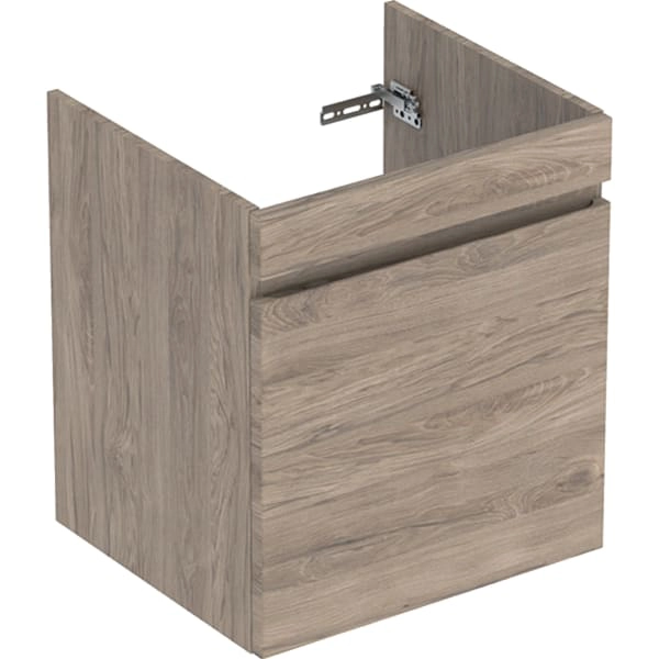 Geberit Waschtischunterschrank Nussbaum hickory / Melamin Holzstruktur Geberit Waschtischunterschrank Nussbaum hickory / Melamin Holzstruktur