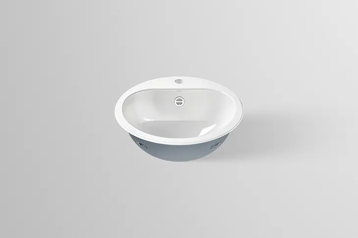 Waschbecken „EW-Serie“ 475 × 177 mm, Hahnlochposition mittig mit ProShield Waschbecken „EW-Serie“ 475 × 177 mm, Hahnlochposition mittig mit ProShield