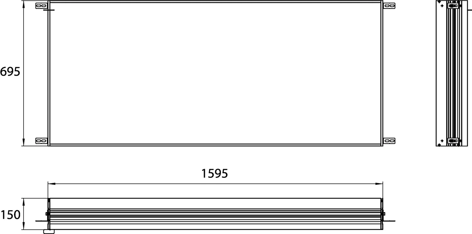 emco Einbaurahmen für Spiegelschrank „evo“ 1595 × 695 × 150 mm emco Einbaurahmen für Spiegelschrank „evo“ 1595 × 695 × 150 mm