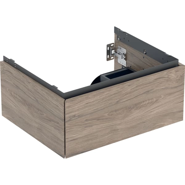 Geberit Waschtischunterschrank „ONE“ Nussbaum hickory / Melamin Holzstruktur