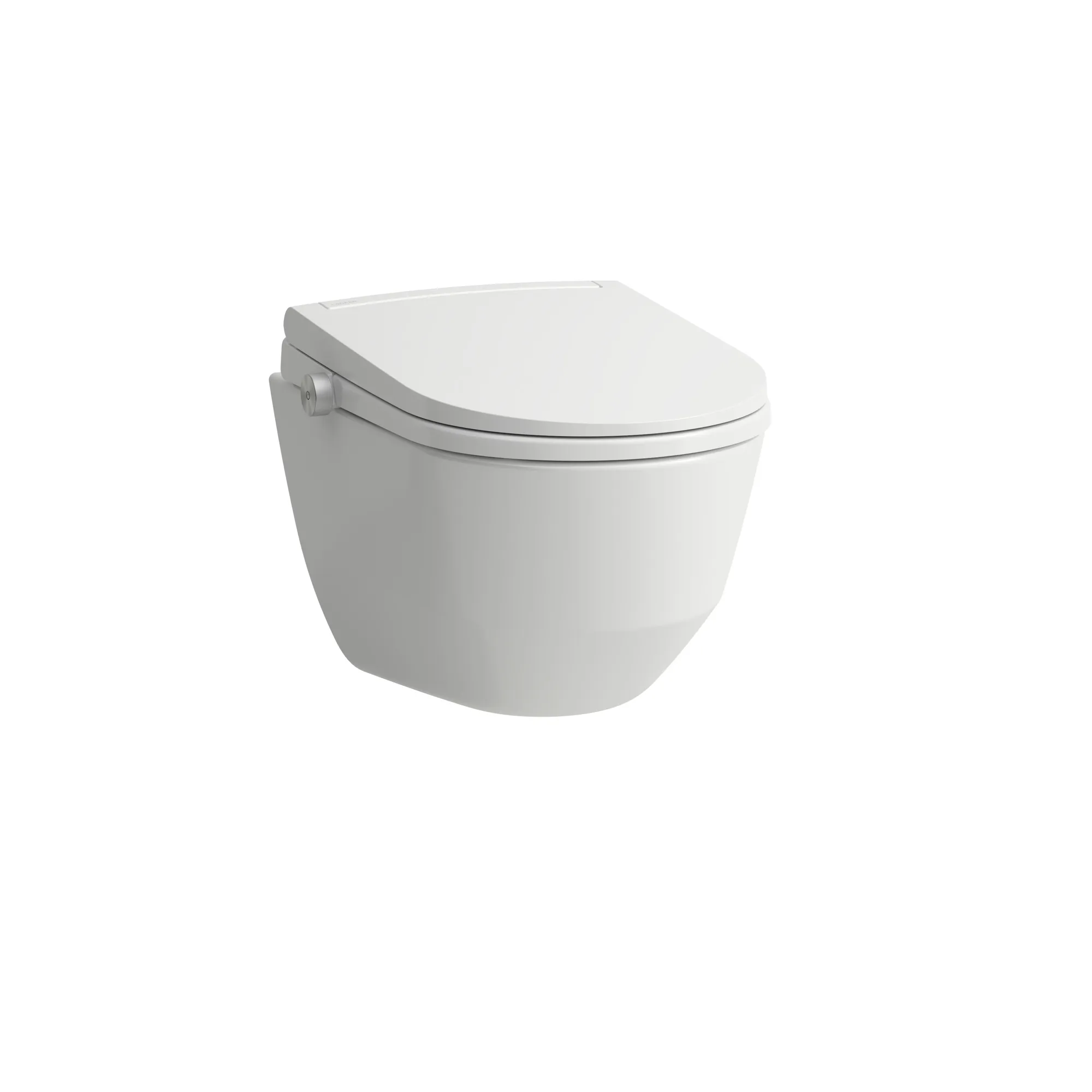 CLEANET PRO LITE Spülrandloses Wand-WC mit verdeckter Befestigung Tiefspüler für 4/2l-Spülung mit Dusch-WC Aufsatz ohne Fernbedeinung, Fön & Sitzheizung, weiß