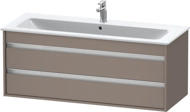 Duravit Waschtischunterschrank wandhängend „Ketho“ 120 × 48 × 47,5 cm in Basalt Matt