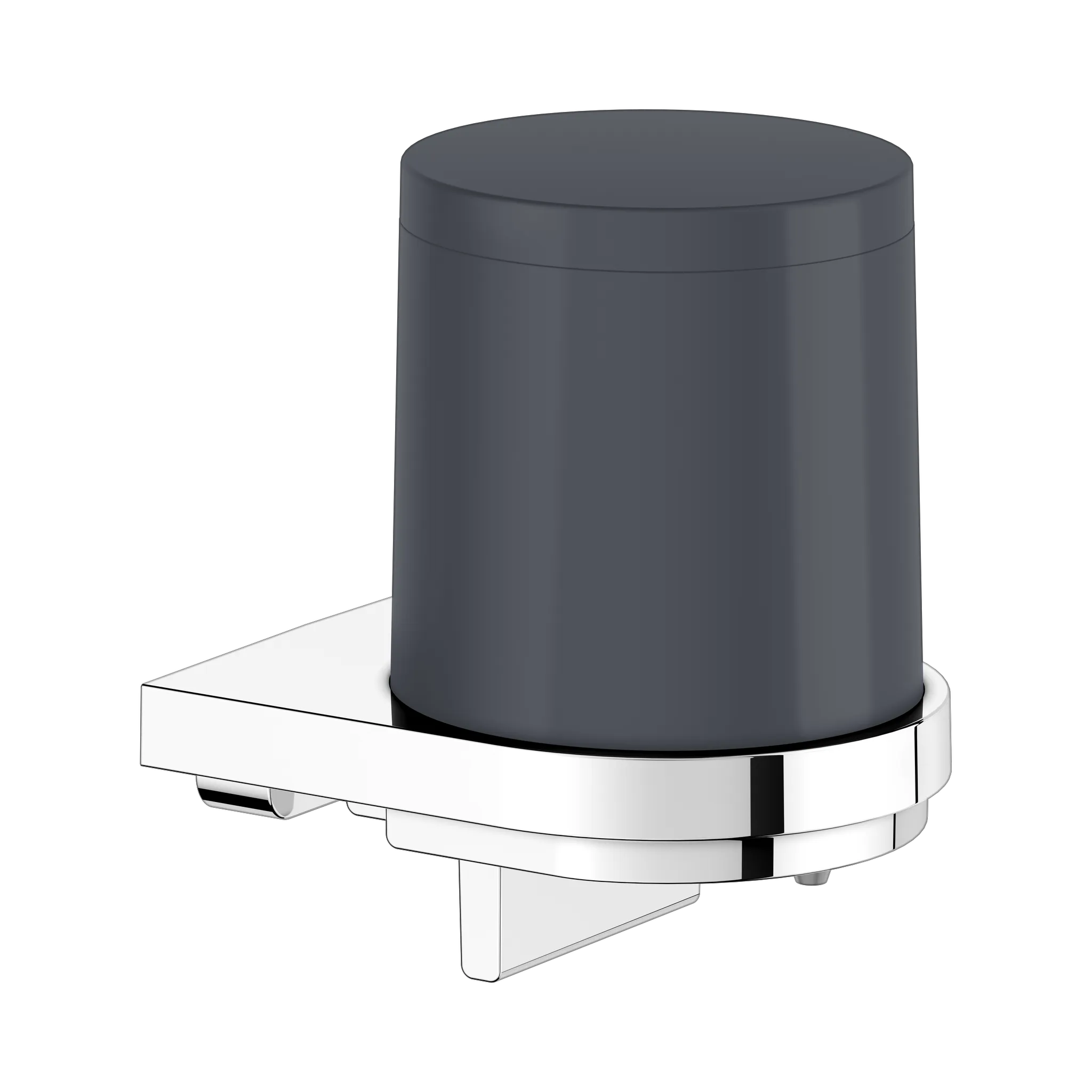 Collection Moll Lotionspender mit Halter und Pumpe verchromt/anthrazit Collection Moll Lotionspender mit Halter und Pumpe verchromt/anthrazit