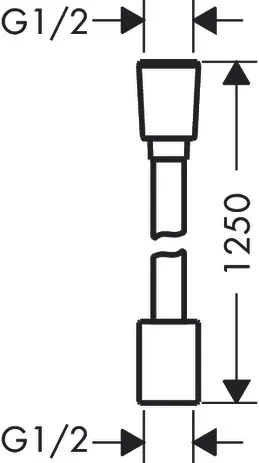 Designflex Textilbrauseschlauch 125 cm Chrom Designflex Textilbrauseschlauch 125 cm Chrom