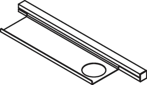 HEWI Ablage in 48,2 × 2,5 × 10,2 cm HEWI Ablage in 48,2 × 2,5 × 10,2 cm