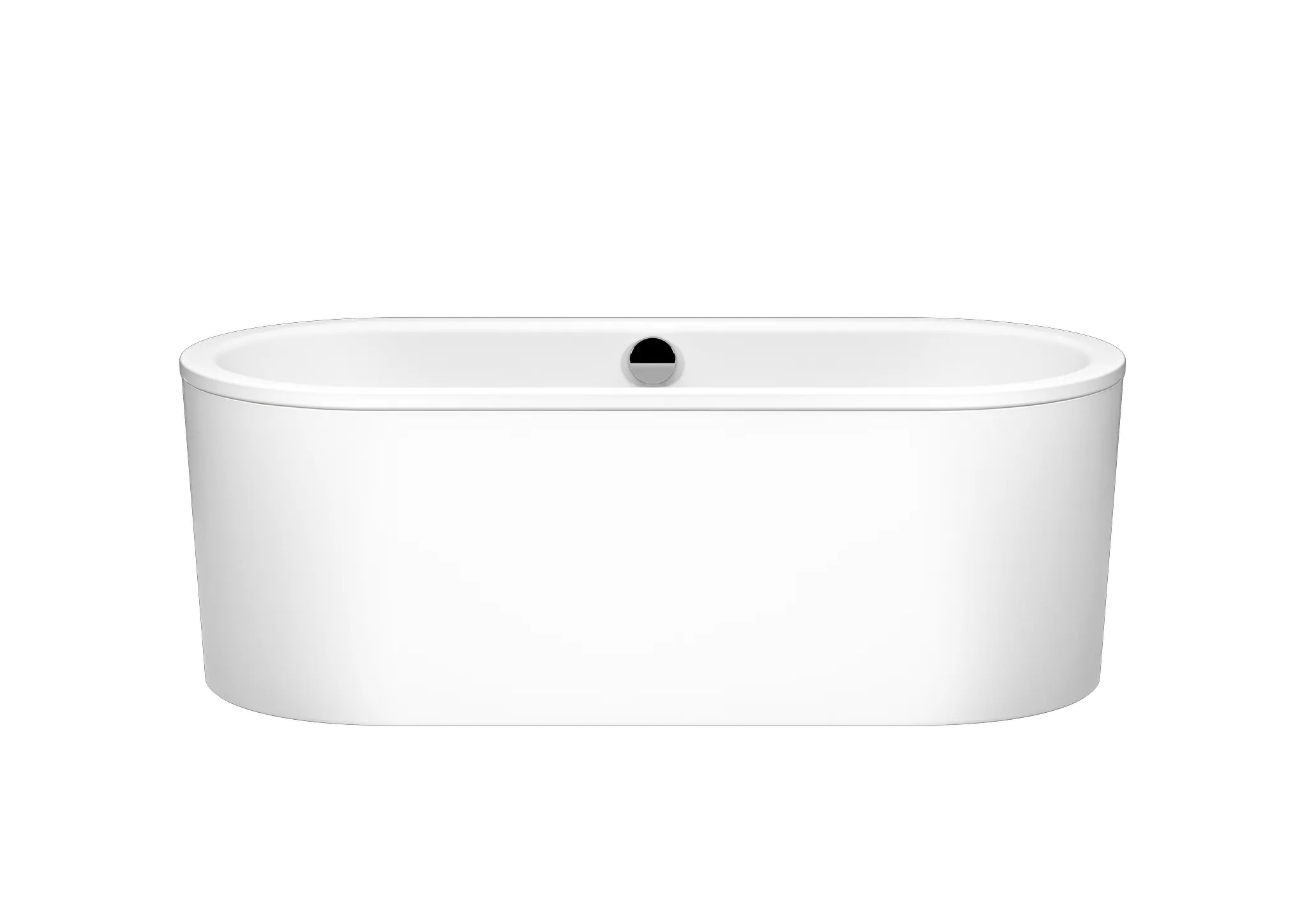 Kaldewei Badewanne „Classic Duo Oval“ freistehend oval 170 × 75 cm, ohne Grifflochbohrungen in alpinweiß matt
