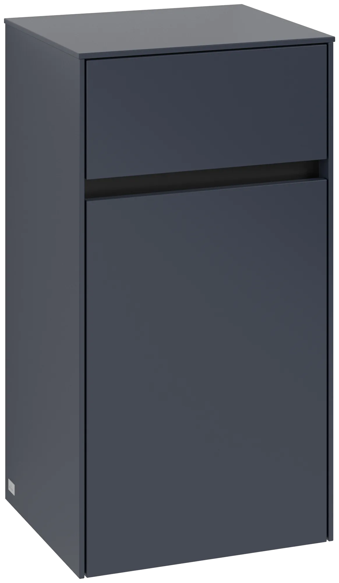 Villeroy & Boch Seitenschrank „Collaro“ 1 Tür, 1 Auszug / Schublade 40,4 × 74,8 × 34,9 cm 1 Tür, Anschlag (Scharnier) links, 1 Auszug / Schublade Villeroy & Boch Seitenschrank „Collaro“ 1 Tür, 1 Auszug / Schublade 40,4 × 74,8 × 34,9 cm 1 Tür, Anschlag (Scharnier) links, 1 Auszug / Schublade