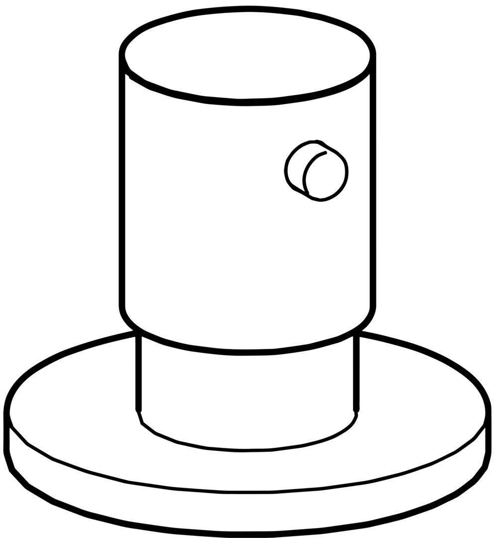 Hansa Duschzubehör Fertigmontageset 0628 Rosette rund Chrom
