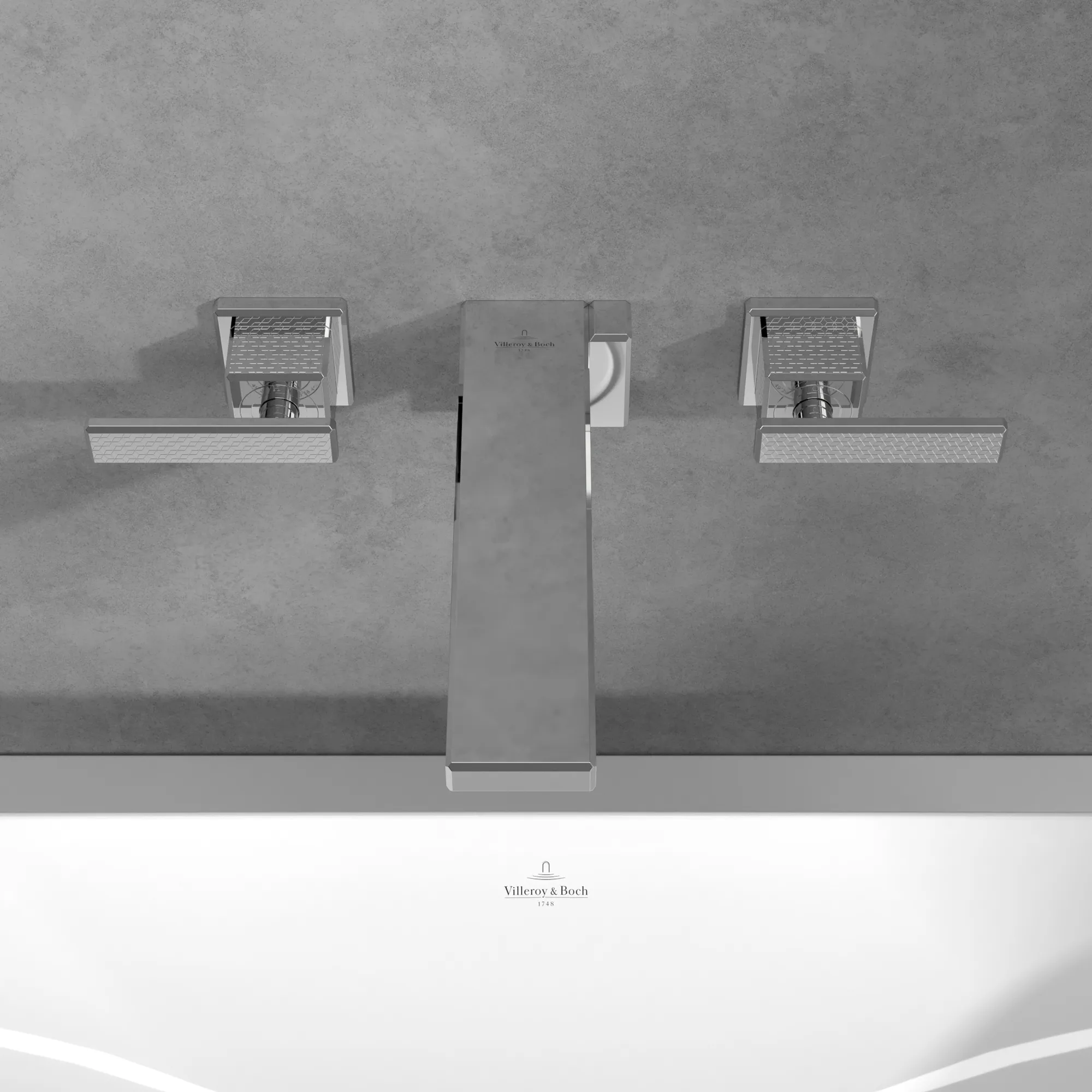 Zweihand-Waschtischarmatur „Mettlach“ 21,5 cm in Chrom Zweihand-Waschtischarmatur „Mettlach“ 21,5 cm in Chrom