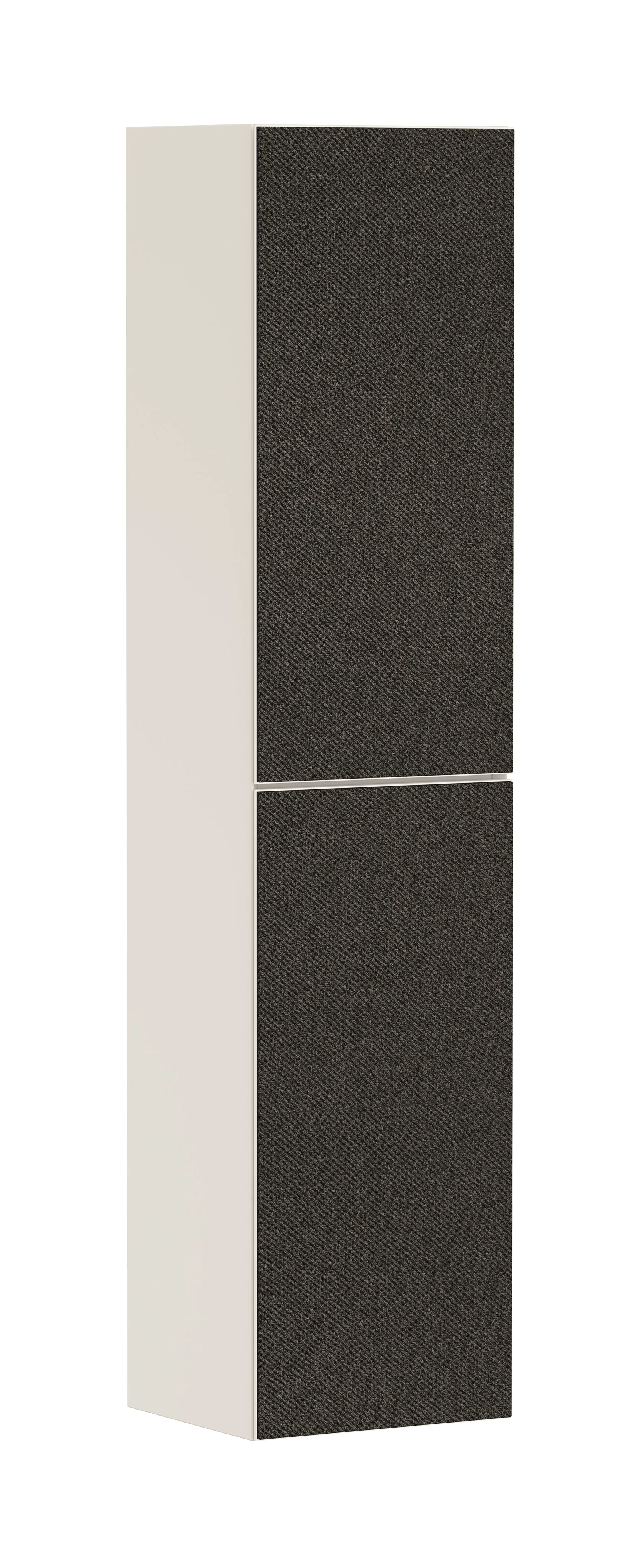 Hansgrohe Hochschrank Xevolos E Sandbeige Matt, 400x360 mm, Türanschlag rechts, Textilfront Dunkelgrau