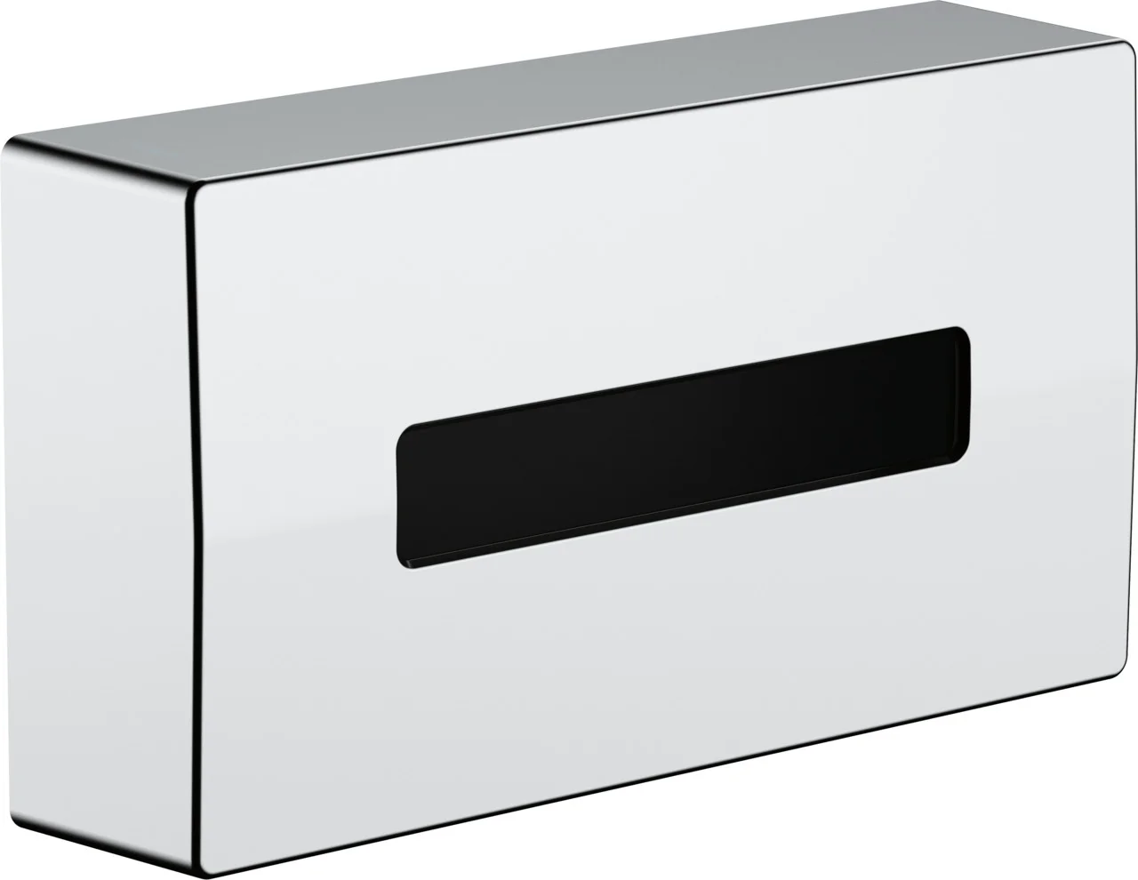 Hansgrohe AddStoris Kosmetiktuchbox in Chrom, wandmontierbar mit Klebe- oder Schraubbefestigung, passend für handelsübliche Kosmetiktuchboxen