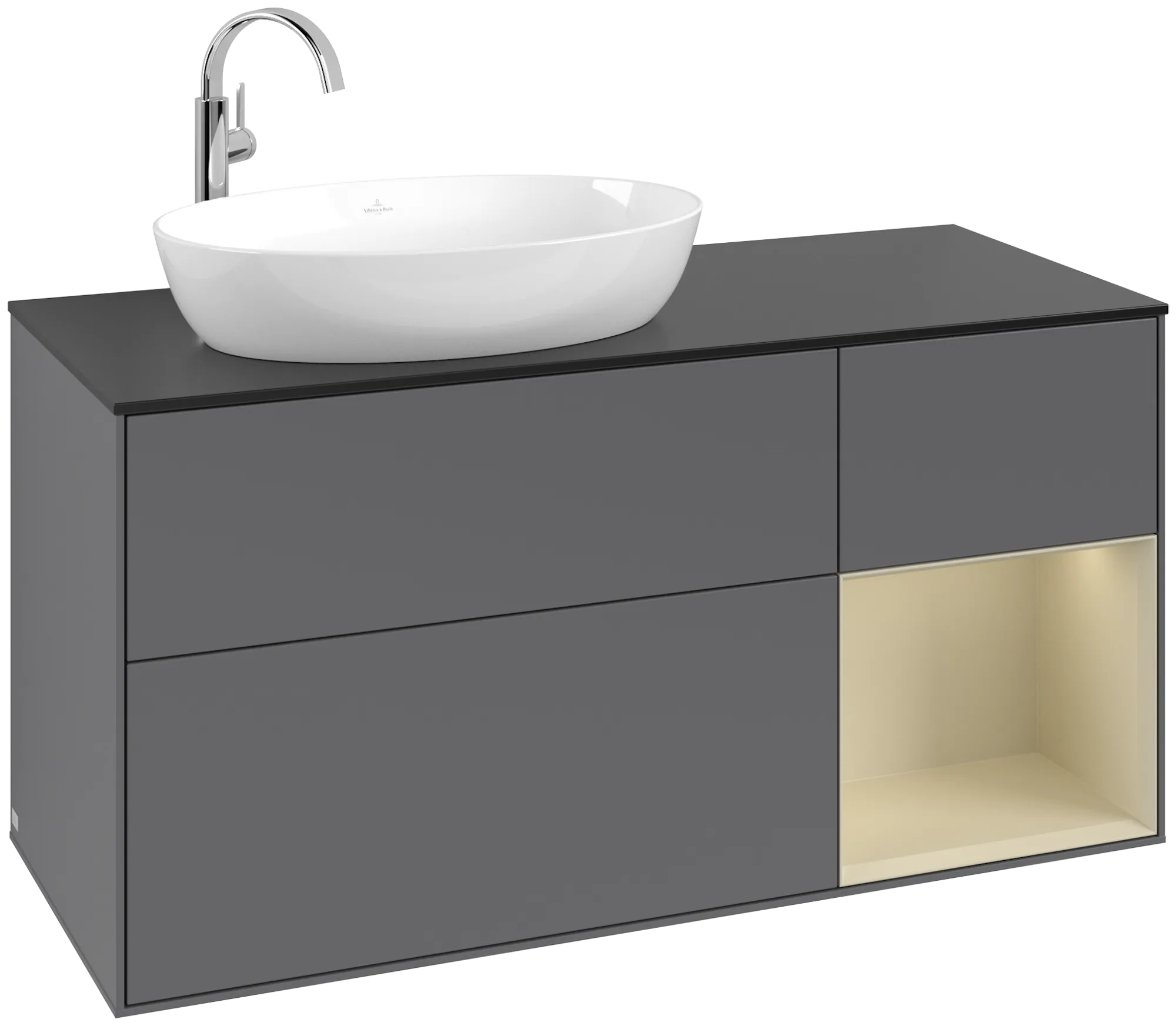 Villeroy & Boch Waschbeckenunterschrank Finion F93, anthrazit