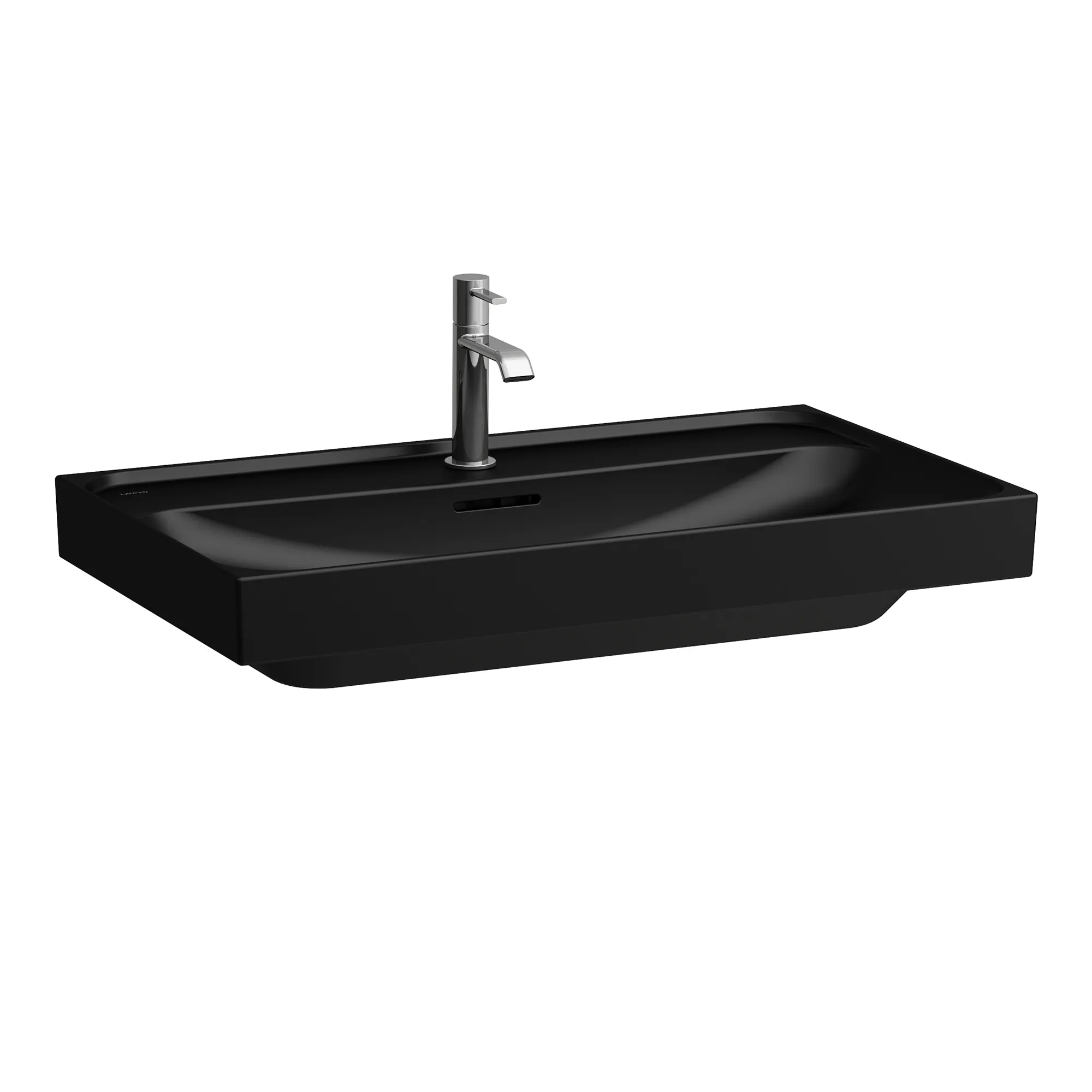 Aufsatzwaschtisch, MEDA, 460x800x160, 1 Hahnloch mit Überlauf, weiß