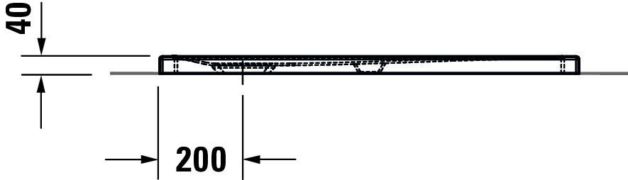 Duravit rechteck Duschwanne „Tempano“ 100 × 80 cm 