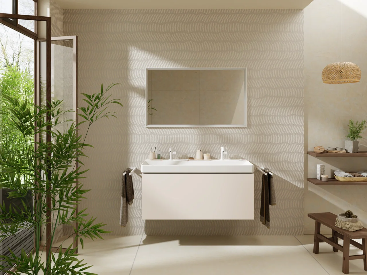 Hansgrohe Xarita E Spiegel 1200/700/50, Mattweiß, LED-Beleuchtung mit Infrarotsensor, AntiFog, stufenlos dimmbar Hansgrohe Xarita E Spiegel 1200/700/50, Mattweiß, LED-Beleuchtung mit Infrarotsensor, AntiFog, stufenlos dimmbar