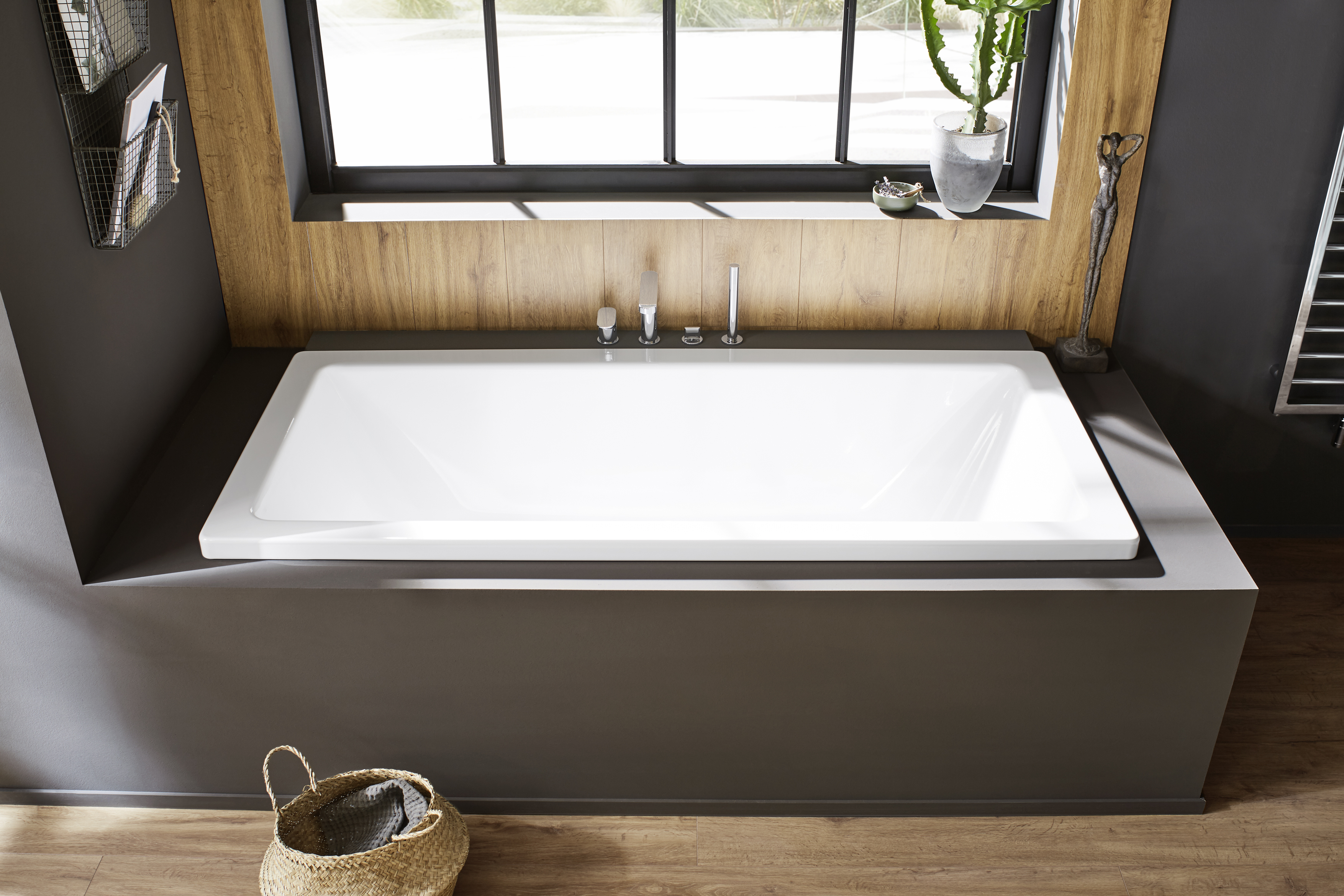 Kaldewei Badewanne „Conoduo“ rechteck 180 × 80 cm, ohne Grifflochbohrungen in alpinweiß