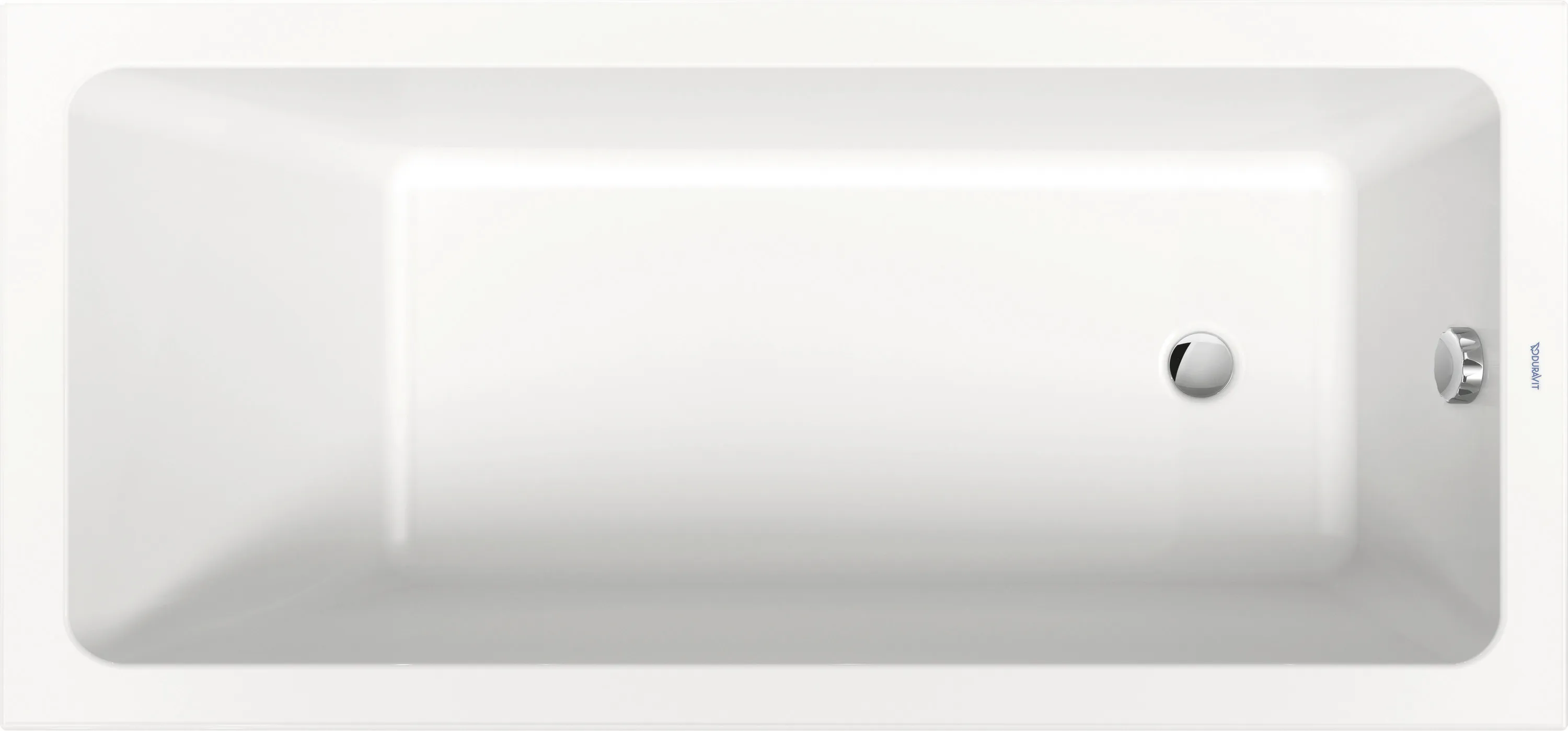 Duravit Badewanne „No.1“ rechteck 1500 × 700 mm, Fußablauf in Weiß Duravit Badewanne „No.1“ rechteck 1500 × 700 mm, Fußablauf in Weiß